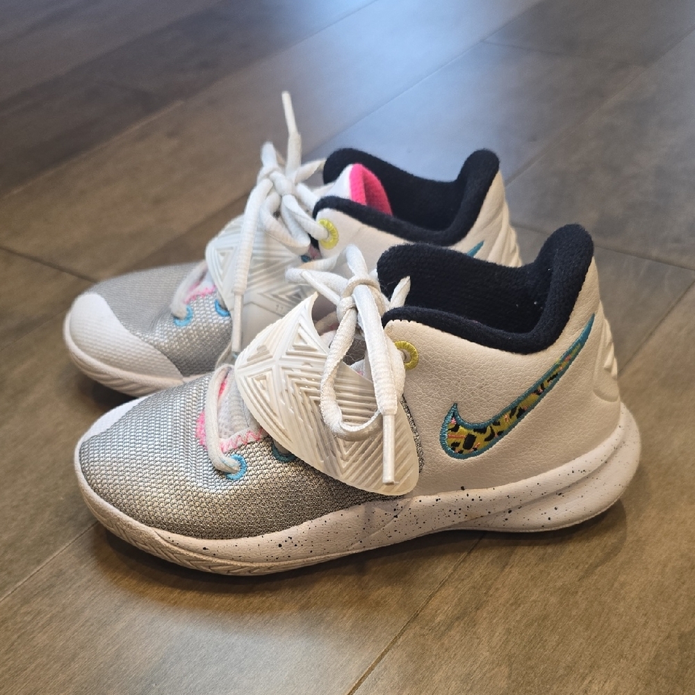 Nike Kids Sneakers - White, Gray, and Blue